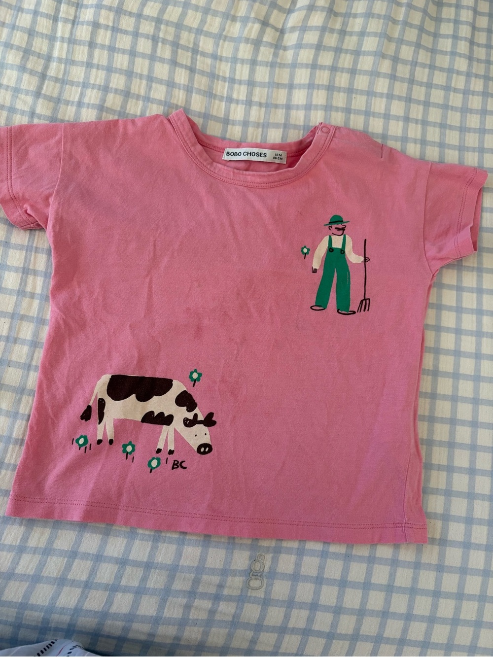 Bobo Choses Pink Kids' Farm Graphic Tee - Picture 5 of 8